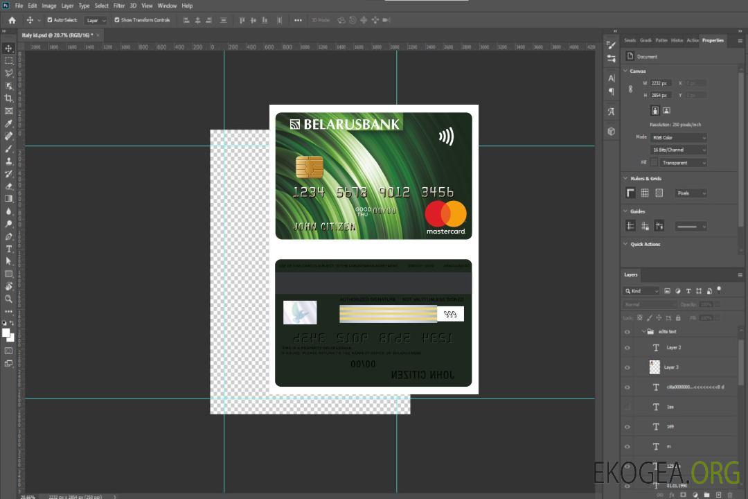Mastercard bancaire biélorusse template Mastercard bancaire biélorusse template